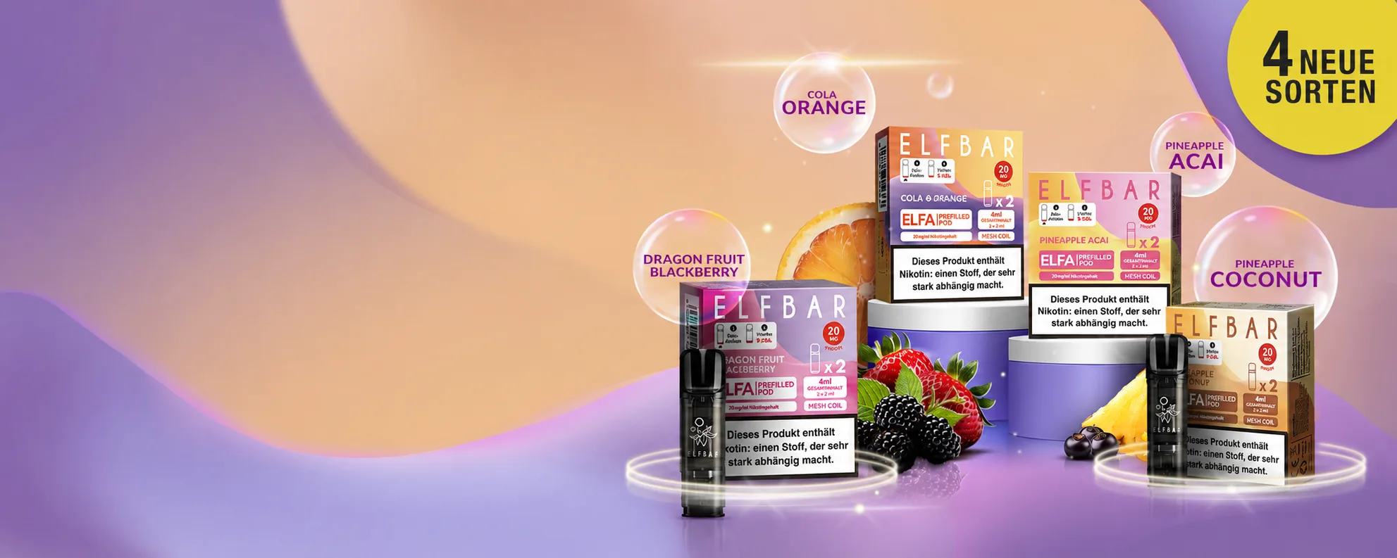 ELFA by Elfbar prefilled pods – 4 new flavours 2026